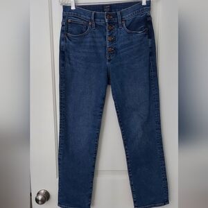 J. Crew Essential Straight Button Fly Jeans Size 28